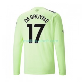 Maillot de Foot Manchester City De Bruyne 17 Troisième 2022-23 Manches Longues